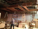店面設計裝潢-木作造型天花板訂製中